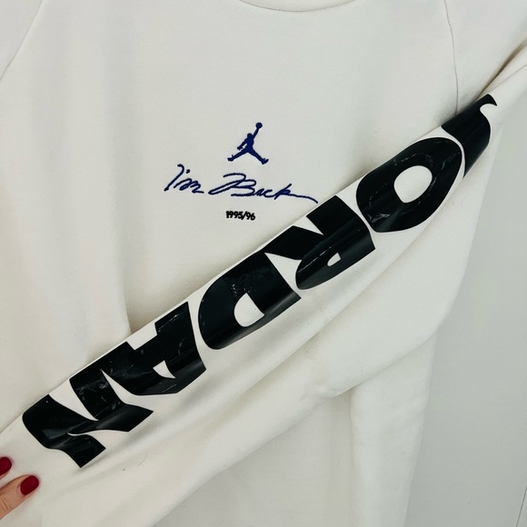 Jordan Nike Men's Legacy Crew White Mens Small - Picture 4 of 12